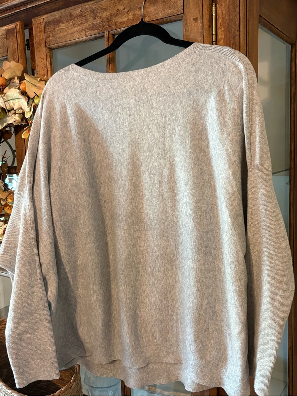 Women's Light Gray Boatneck Sweater